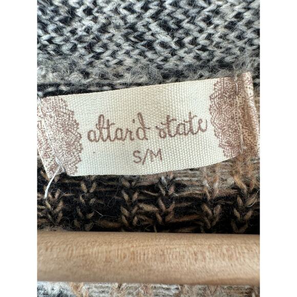 Altar’d State Leopard Animal Print Open Front Cardigan S/M Pockets - Picture 4 of 5